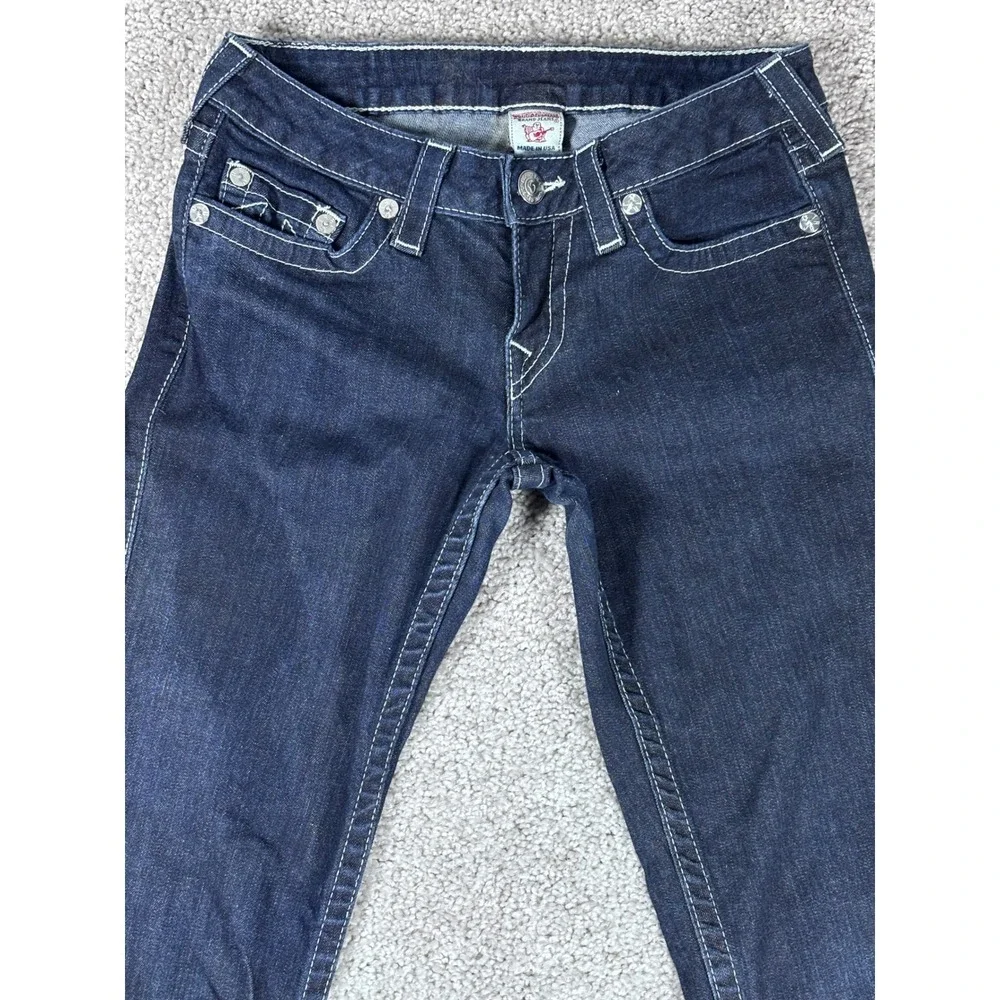 True Religion World Tour Section Skinny Jeans Women's Size 28 Dark‎ Wash